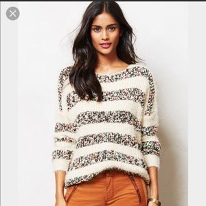 Anthropologie La Fee Verte Confetti Pullover S